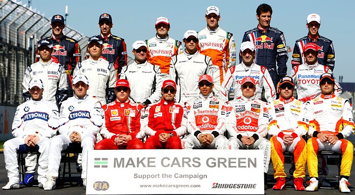 Kierowcy F1 popierający kampanię Bridgestone