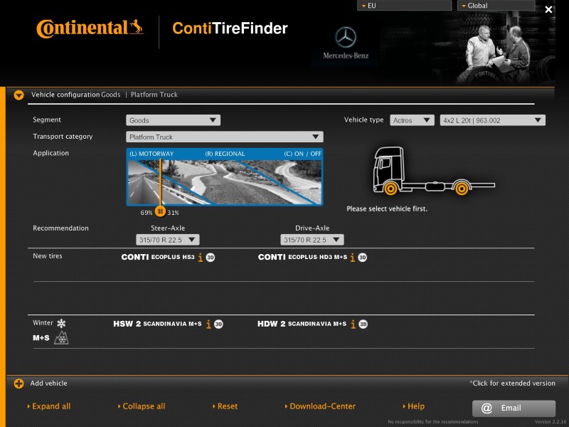 Aplikacja TireInteractive od Continental