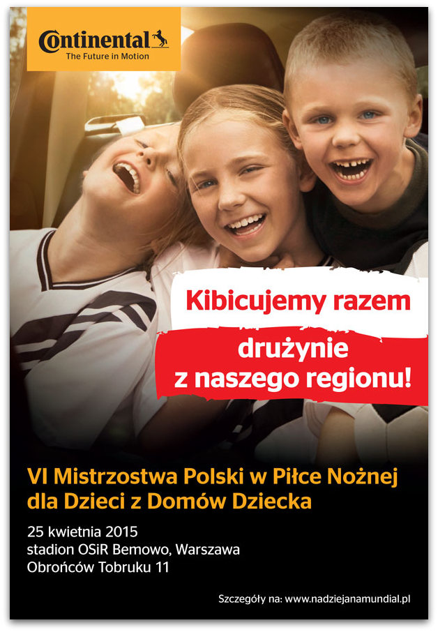 VI Mistrzostwa Polski w Piłce Nożnej Dzieci z Domów Dziecka plakat