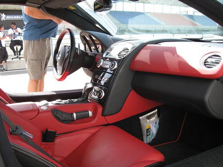 Wnętrze Mercedesa SLR Michelin Test Driving