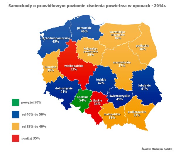 Mapa wyników akcji Ciśnienie pod kontrolą