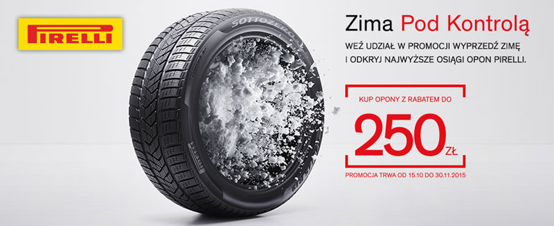 Wyprzedź zimę, promocja Pirelli