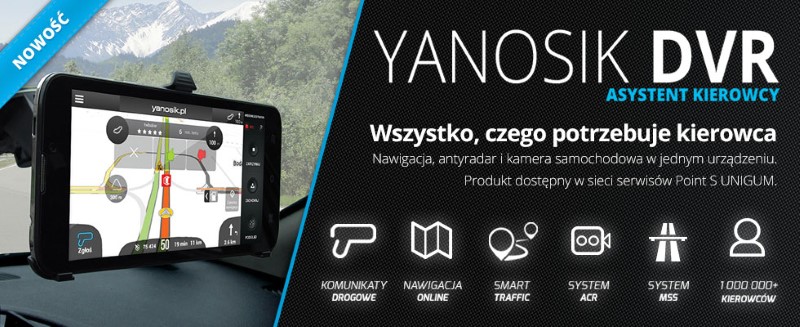 Yanosik DVR cechy