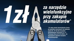 1 zł za narzędzie wielofunkcyjne przy zakupie akumulatorów - promocja