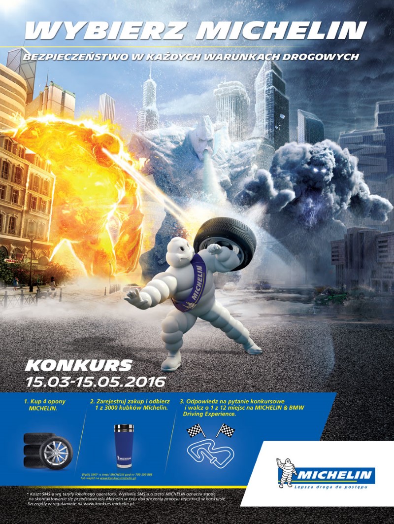 Konkurs Michelin plakat