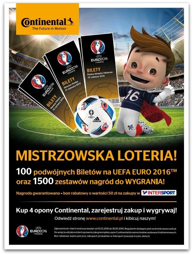 Mistrzowska Loteria Continental rozstrzygnięta!