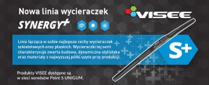 Visee Synergy+ łączy najlepsze cechy wycieraczek szkieletowych oraz płaskich