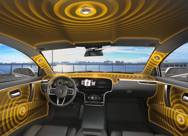Bezgłośnikowy system car audio stworzony przez Contiental
