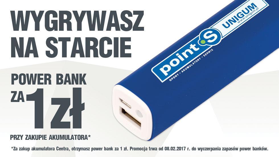 1 zł za power bank przy zakupie akumulatora - promocja