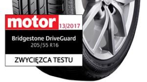 Bridgestone DriveGuard zwycięzcą testu opon letnich tygodnika  Motor