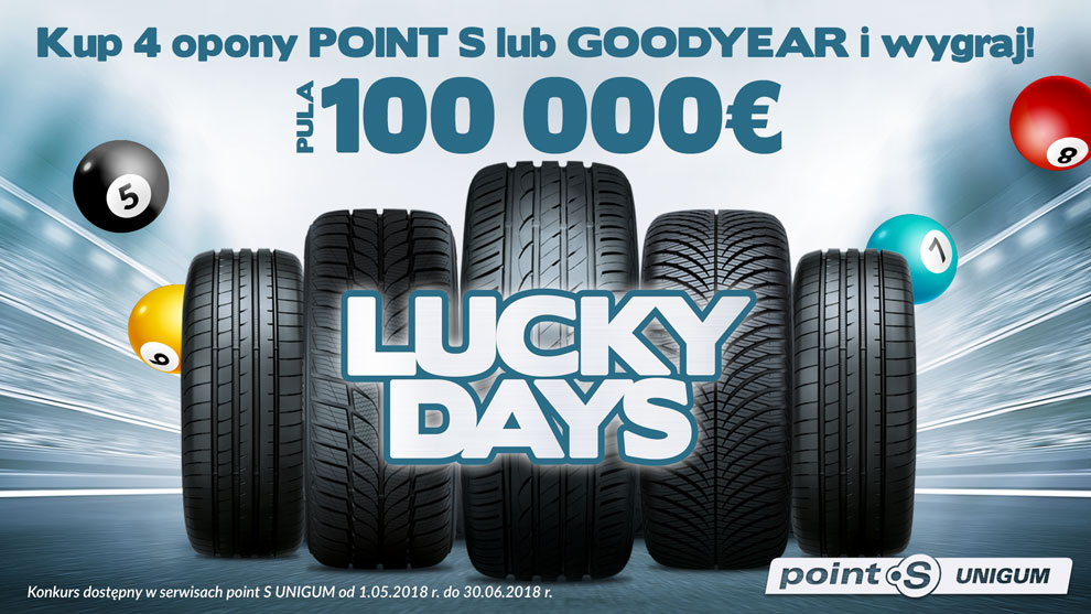 Kup 4 opony i wygraj w konkursie Lucky Days