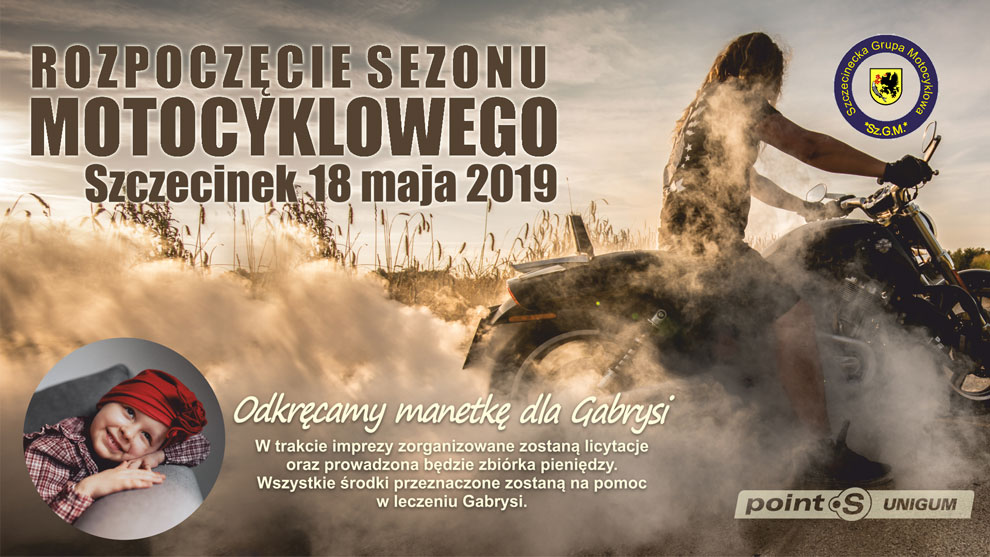 Odkręcamy manetkę dla Gabrysi - rozpoczęcie sezonu motocyklowego w Szczecinku