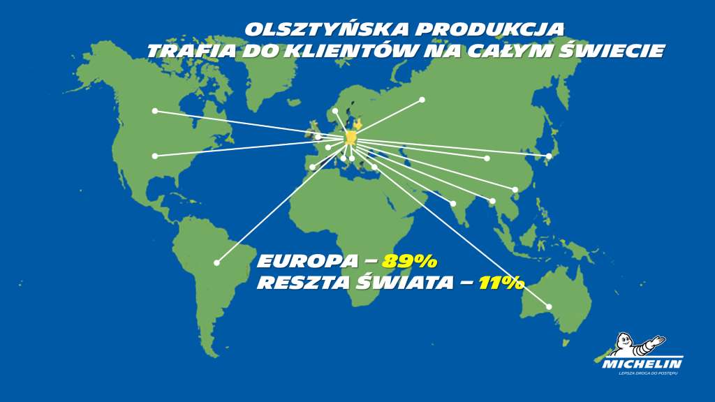 To już 25 lat Michelin w Olsztynie mapa