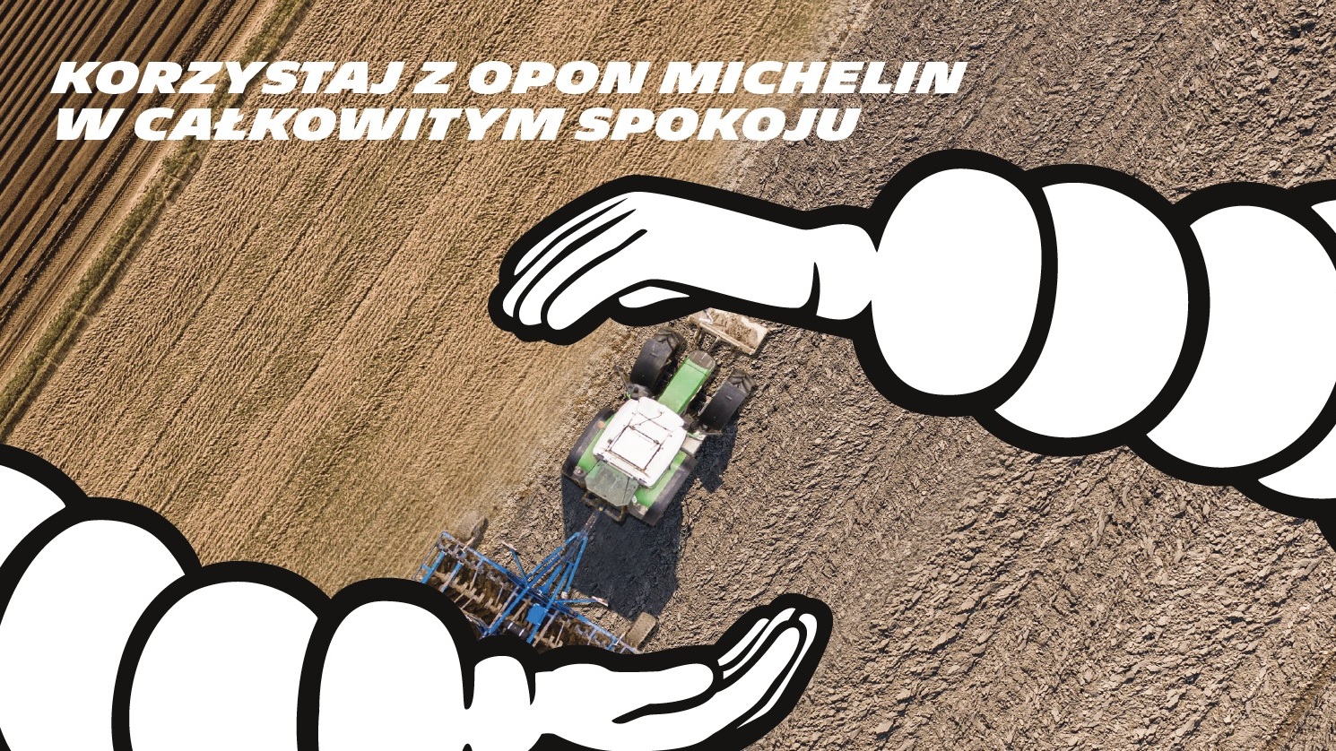 Bezpłatna gwarancja na uszkodzenia opon rolniczych i agro-przemysłowych Michelin