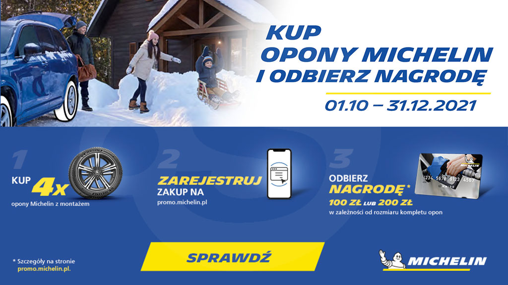 Kup opony Michelin i odbierz nagrody