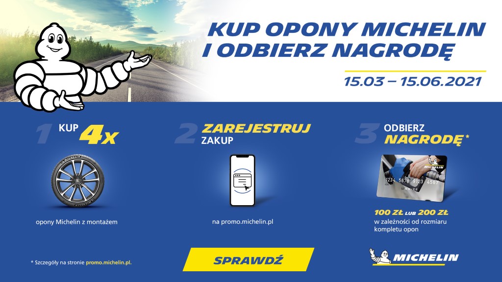 Kup opony Michelin i odbierz nagrodę