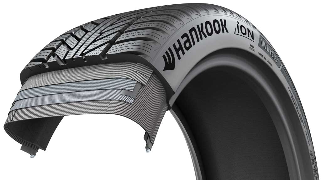 Opona Hankook iON winter przekrój