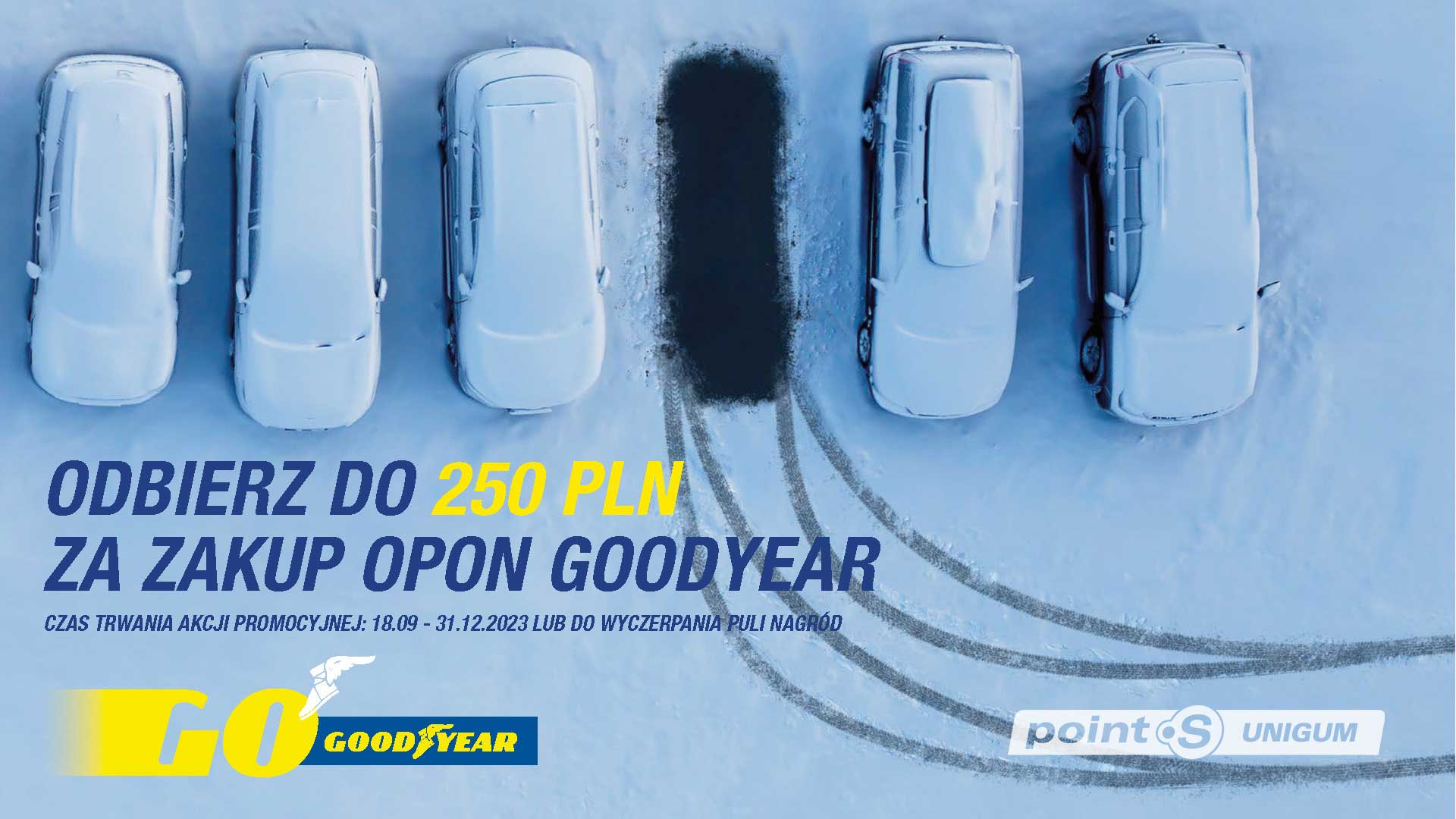 Odbierz gotówkę za zakup opon Goodyear