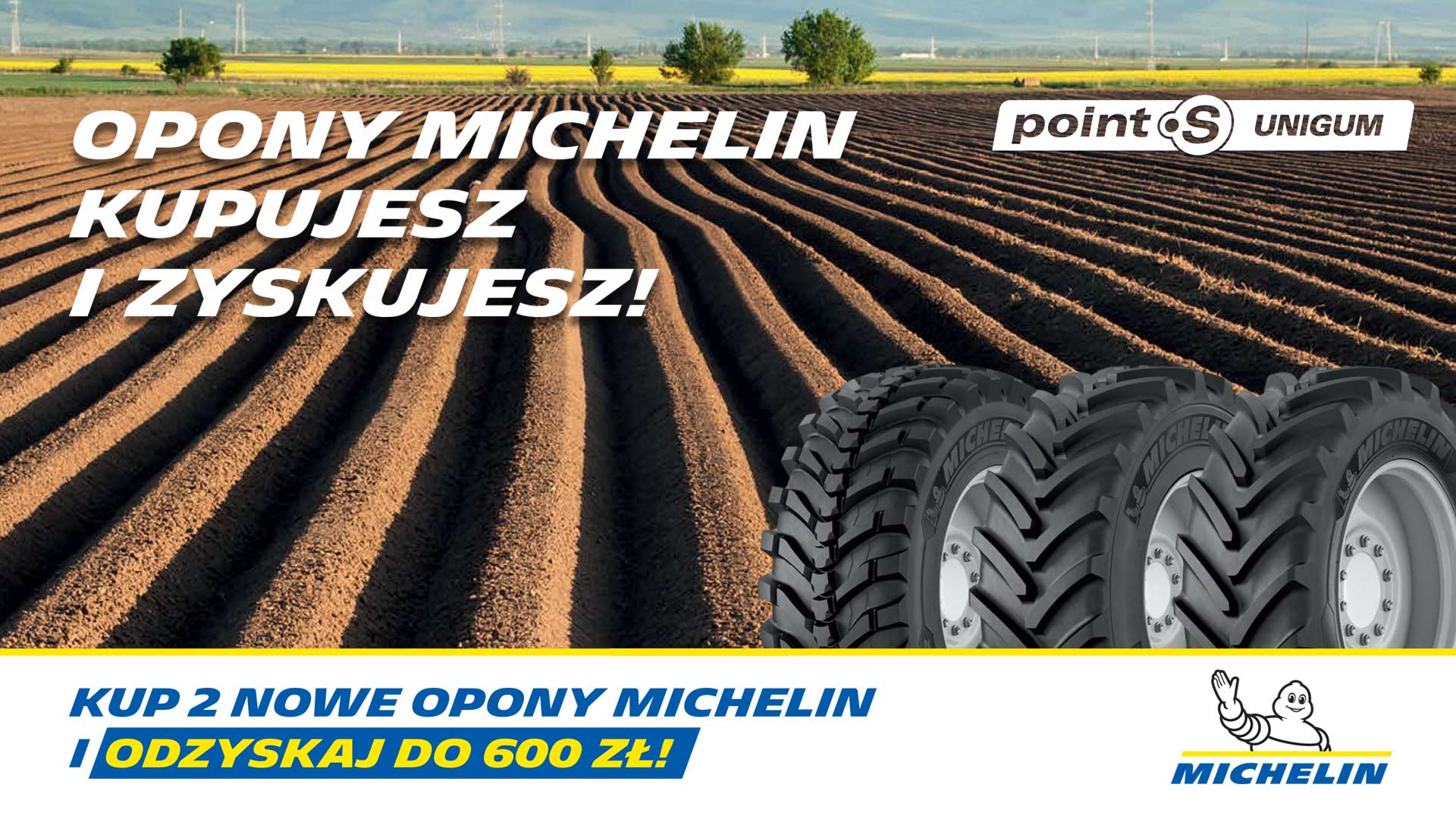 Do 600 zł za zakup opon rolniczych Michelin