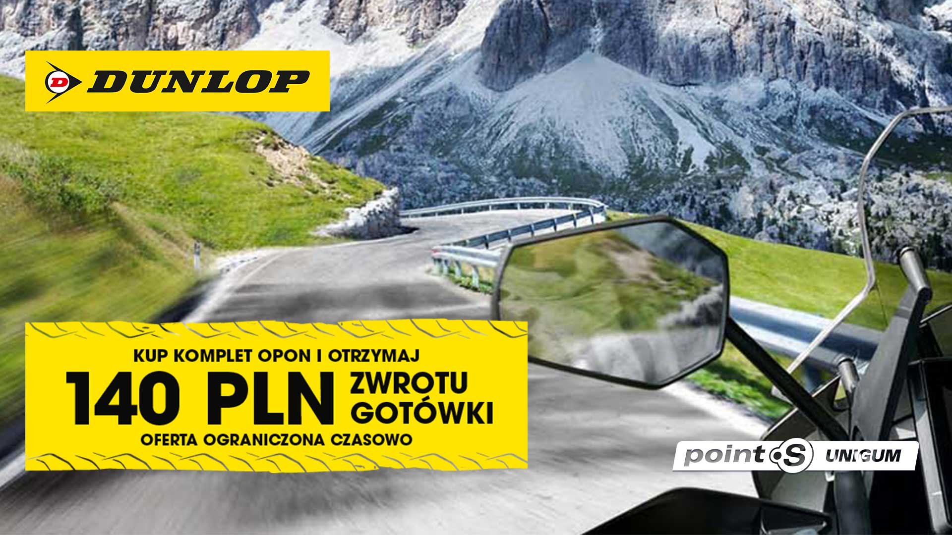 Większa przyczepność za mniej - promocja Dunlop