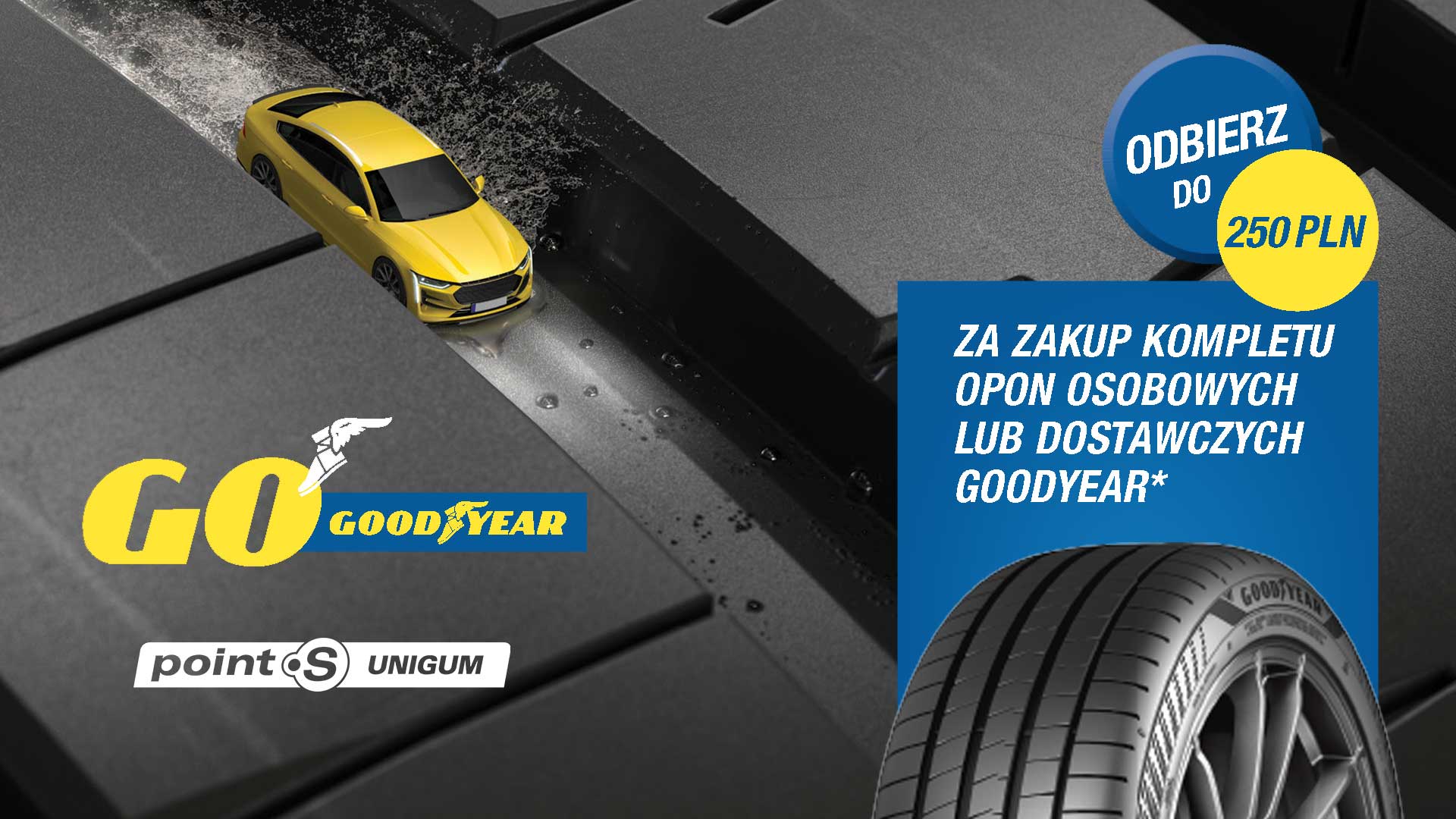 Opony Goodyear ze zwrotem do 250 PLN