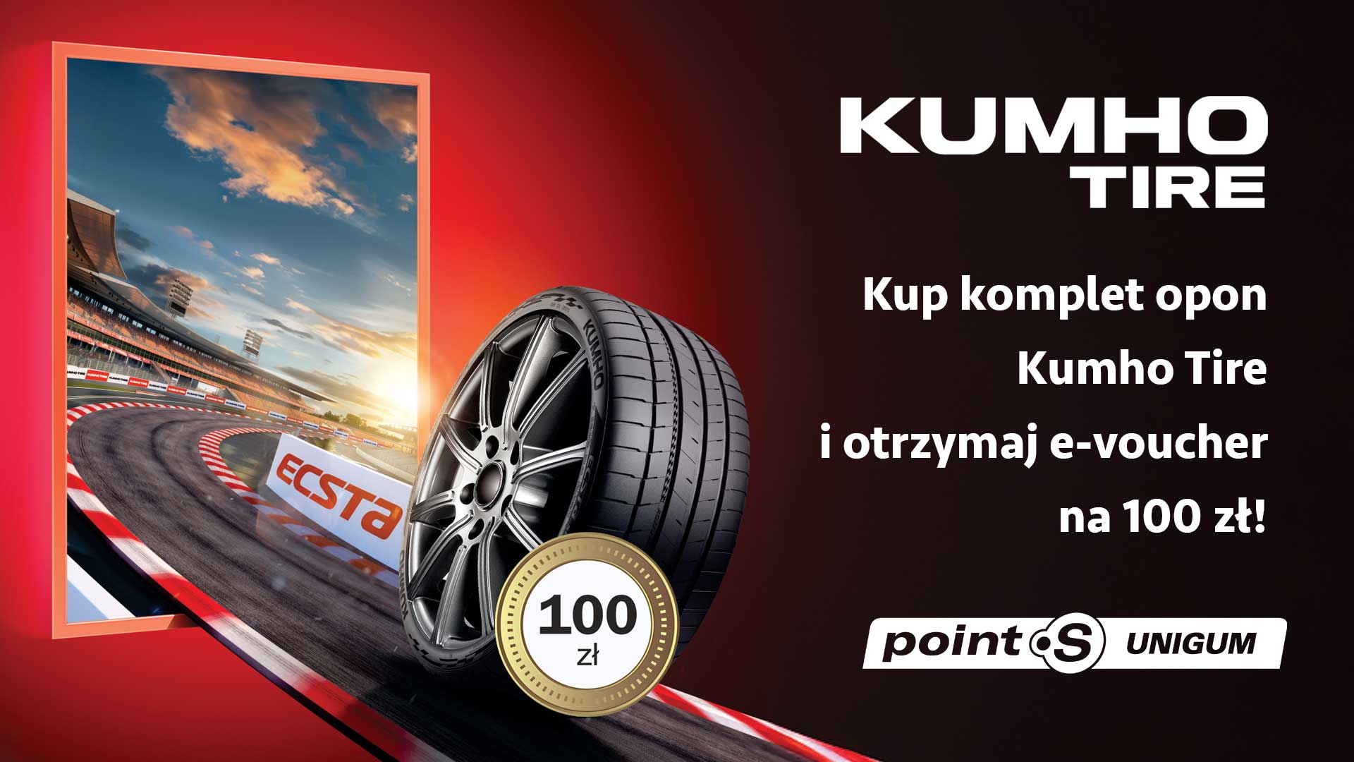 100 zł za zakup opon Kumho z montażem