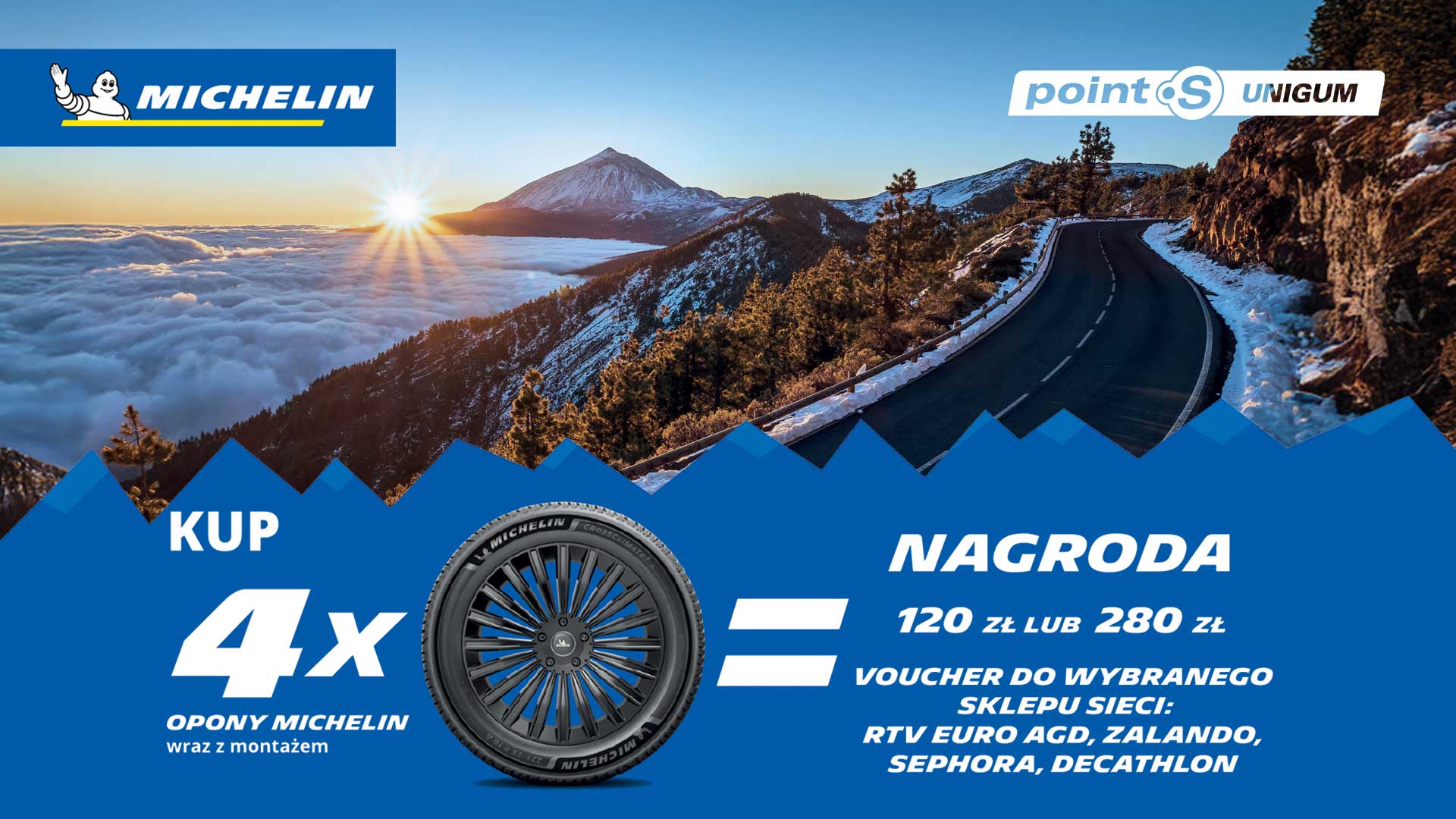 Nawet 280 zł za zakup nowych opon Michelin