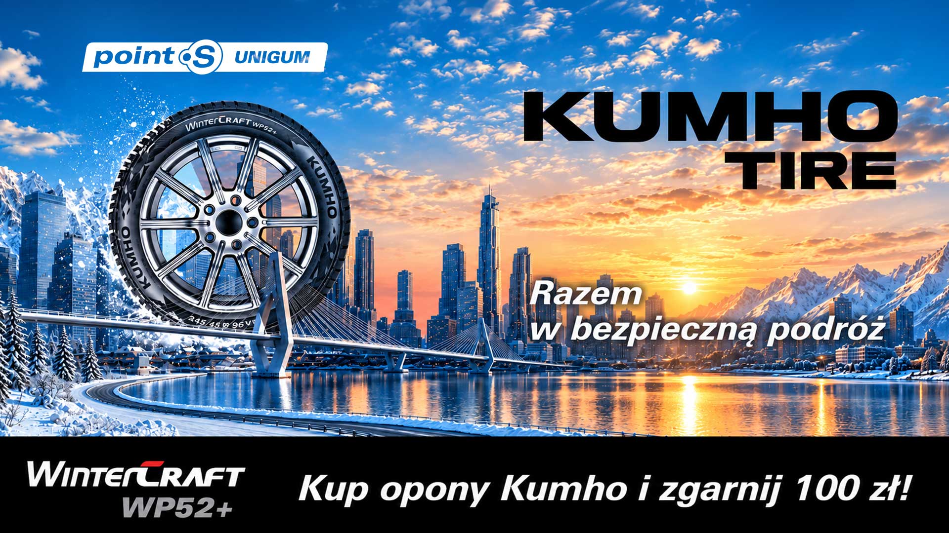 Kup opony Kumho i zgarnij 100 zł