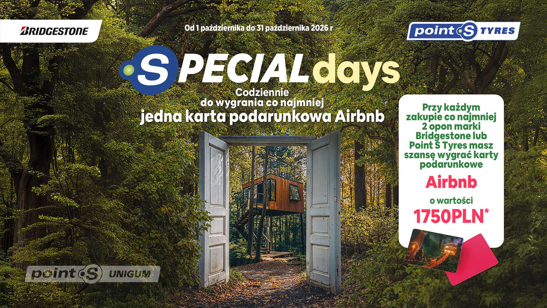 Special Days w Point S UNIGUM,  kup opony i wygraj nagrodę