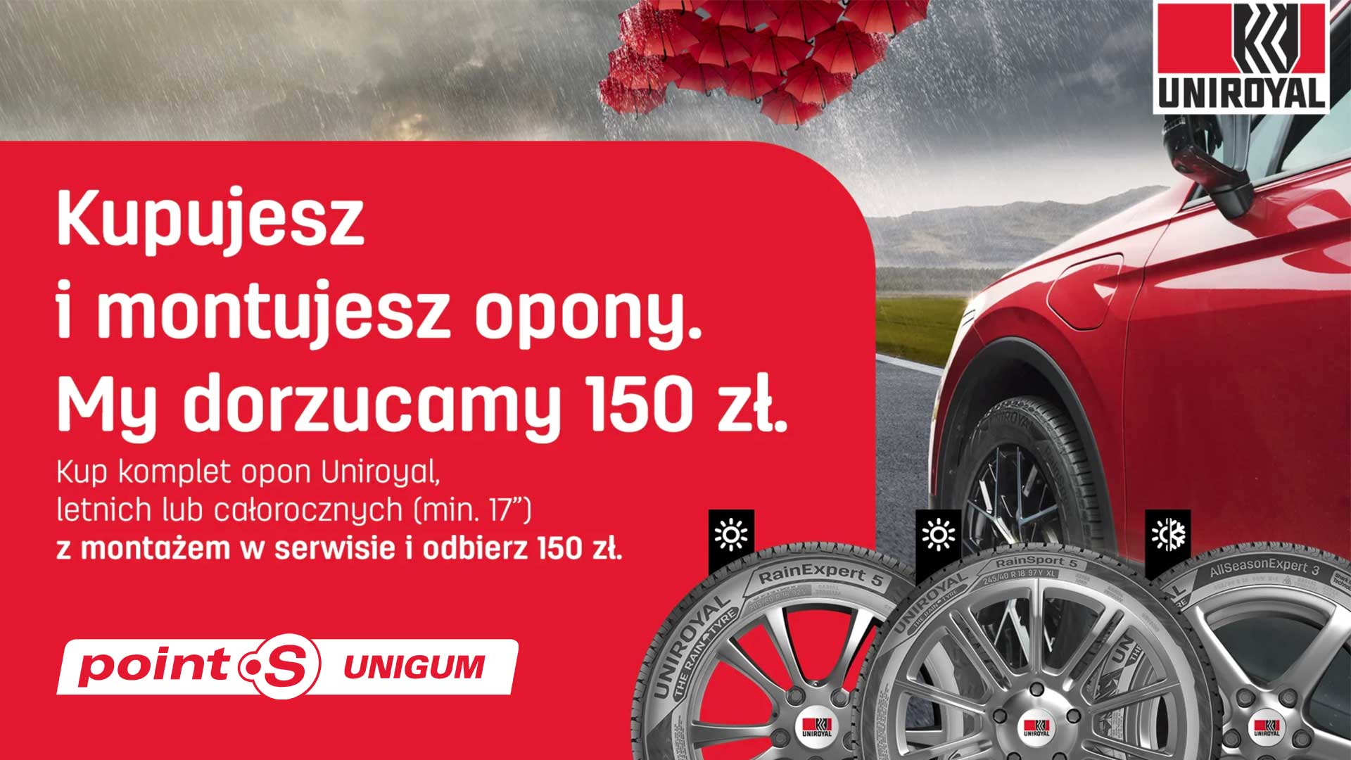 Kupujesz i montujesz opony. My dorzucamy 150 zł - promocja lato 2026